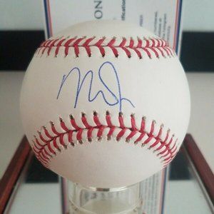MIKE TROUT LA Angels MVP Autographed Baseball COA